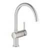 Grohe Mitigeur évier Minta Bec En C SuperSteel 32917DC0