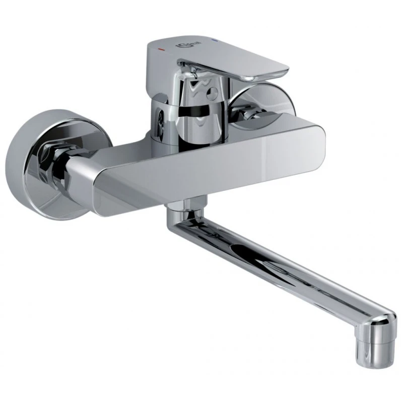 Ideal Standard Mitigeur évier Mural KHEOPS Bec Orientable Chromé B0758AA 1 Ideal Standard Mitigeur évier Mural KHEOPS Bec Orientable Chromé B0758AA