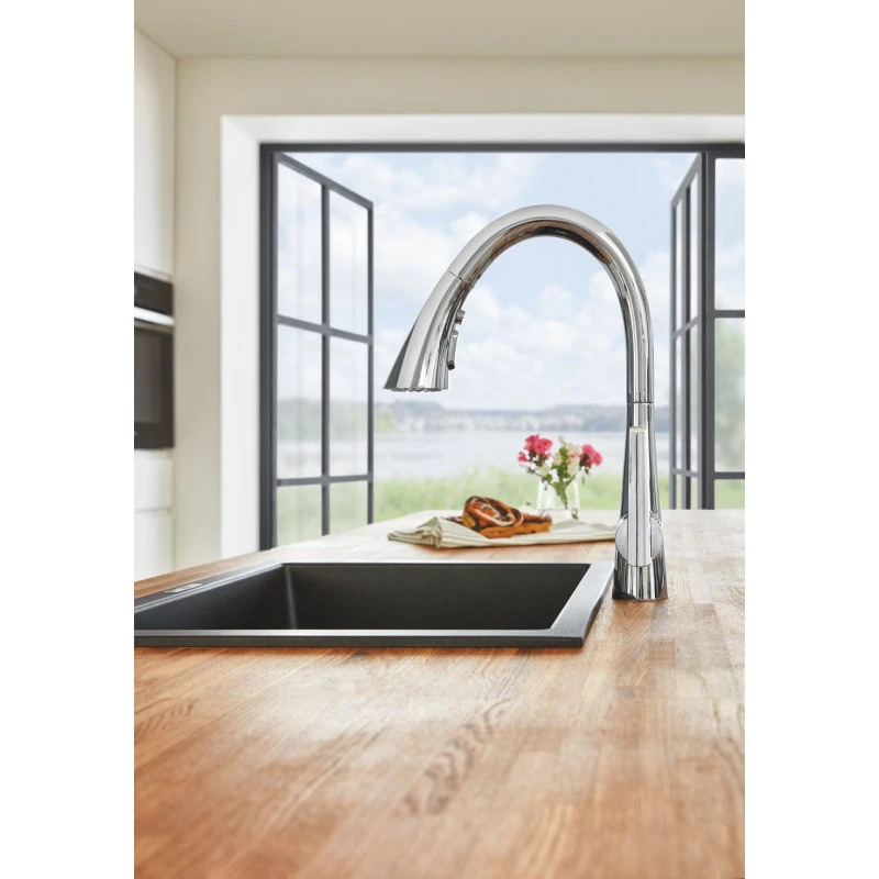 Mitigeur évier Zedra Monocommande 3 Jets Bec Pivotant Chromé Grohe 6 Mitigeur évier Zedra Monocommande 3 Jets Bec Pivotant Chromé Grohe – Image 6