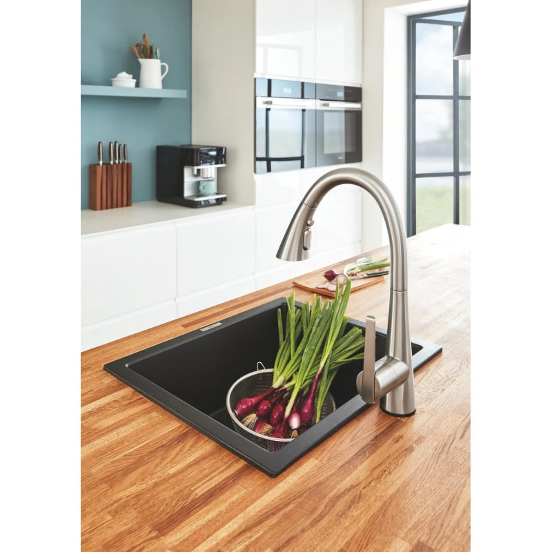 Mitigeur évier Zedra Monocommande 3 Jets Bec Pivotant Chromé Grohe 7 Mitigeur évier Zedra Monocommande 3 Jets Bec Pivotant Chromé Grohe – Image 7