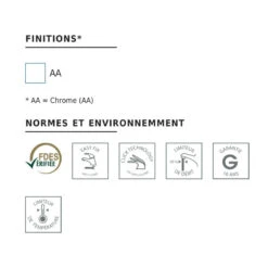 Ideal Standard Mitigeur Lavabo MonotrouVidage Bonde Métal H 150mm Chrome Okyris 2 Cli -Kobleo mitigeur lavabo monotrouvidage bonde metal h 150mm chrome okyris 2 cli 2