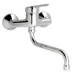 Ideal Standard Mitigeur Lavabo Mural C2 Bec Tube Orientable H 236 Mm Chrome Okyris 2