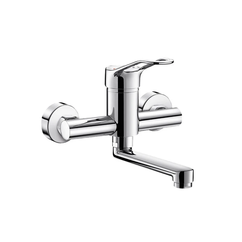 Mitigeur Mécanique D'évier Mural Bec Plat Orientable M1/2" M3/4" Laito 1 Mitigeur Mécanique D'évier Mural Bec Plat Orientable M1/2" M3/4" Laito