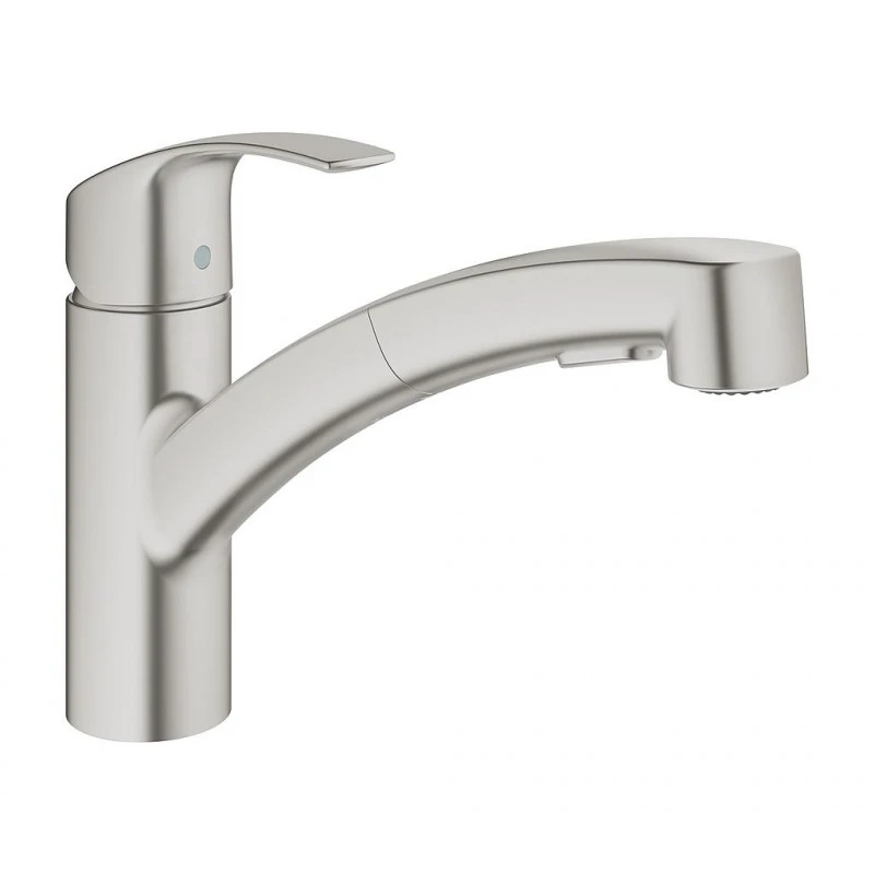 Grohe Mitigeur Monocommande Evier Supersteel Bec Bas Avec Limiteur Débit Eur 1 Grohe Mitigeur Monocommande Evier Supersteel Bec Bas Avec Limiteur Débit Eur