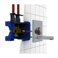 Mitigeur Temporisé De Lavabo TEMPOMIX 3 Encastré F1/2" Temporisation ~ -Kobleo mitigeur temporise de lavabo tempomix 3 encastre f1 2 temporisation delabie 2