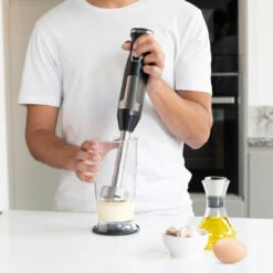 Mixeur Plongeant BXHBA1500E 1500W Inox Avec Accessoires Black & Decker -Kobleo mixeur plongeant bxhba1500e 1500w inox avec accessoires black decker 9