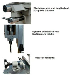 Mortaiseuse à Bédane D'établi MOR 375 550W Leman -Kobleo mortaiseuse a bedane d etabli mor 375 550w leman 2