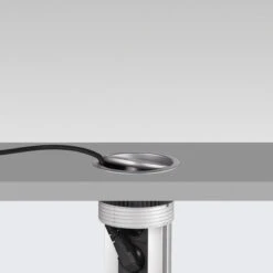 Multiconnecteur Emuca 2 Prises 1 Port Usb Câble 3m Anodisé Mat D102mm -Kobleo multiconnecteur emuca 2 prises 1 port usb cable 3m anodise mat d102mm 6