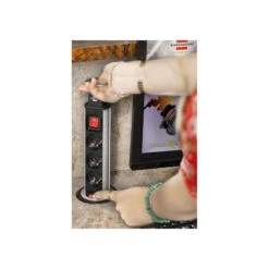 Multiprise Brennenstuhl Tower Power Encastrable 3 Prises 2m De Câble -Kobleo multiprise brennenstuhl tower power encastrable 3 prises 2m de cable 5