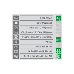 Nettoyeur Haute Pression 145 Bars 2100W 450L/h Brosse Terrasse 2 Bross 6 Nettoyeur Haute Pression 145 Bars 2100W 450L/h Brosse Terrasse 2 Bross -Kobleo nettoyeur haute pression 145 bars 2100w 450l h brosse terrasse 2 bross 2