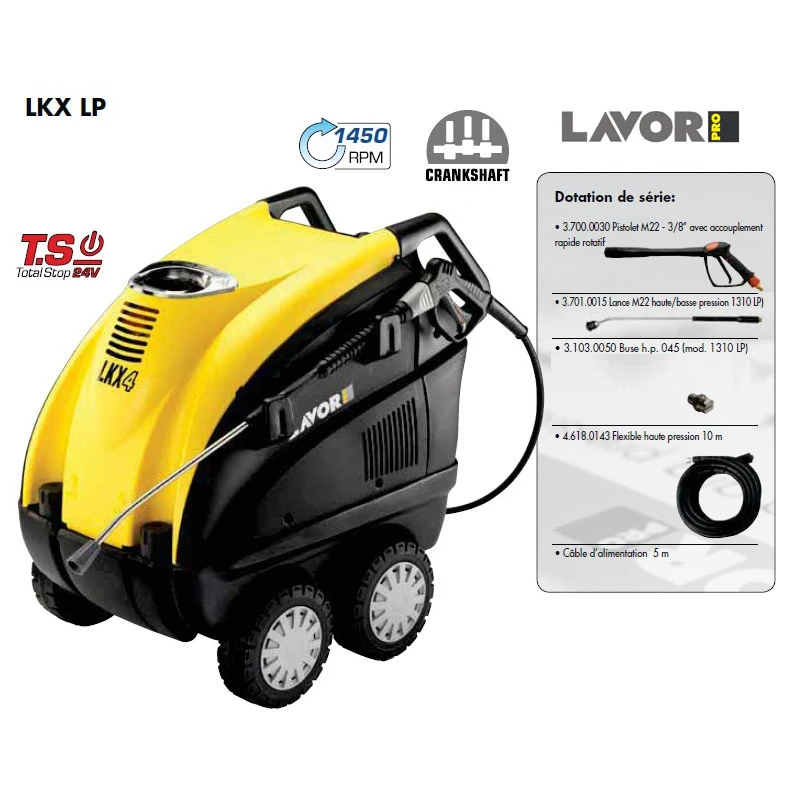 Nettoyeur Haute Pression Eau Chaude 3000W 150 Bars 660L/h Pompe Radial 1 Nettoyeur Haute Pression Eau Chaude 3000W 150 Bars 660L/h Pompe Radial