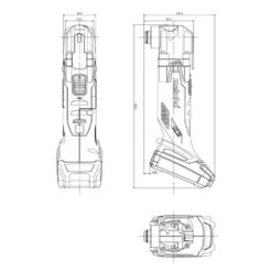 Metabo Outil Multifonctions à Batterie 18V 2Ah Li-Ion MT 18 LTX -Kobleo outil multifonctions a batterie 18v 2ah li ion mt 18 ltx 3