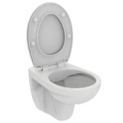 Ideal Standard Pack Cuvette Suspendue Sans Bride Avec Abattant 525 X 365 Cm Blanc Uly