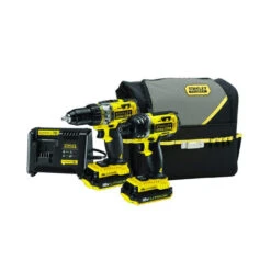 Stanley Pack De 2 Visseuses à Batterie 18V Avec Sac De Transport FMCK461C2-QW