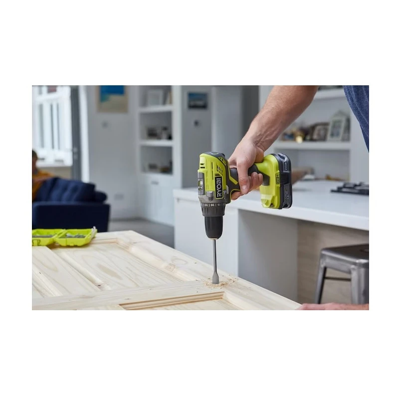 Pack De Machines 18V Ryobi R18DDID-220S Avec Batteries 2,0Ah 2 Pack De Machines 18V Ryobi R18DDID-220S Avec Batteries 2,0Ah – Image 2