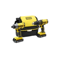 Stanley Pack Perceuse Percussion EtVisseuse Chocs Batterie 18V 2x13Ah Li-Ion F