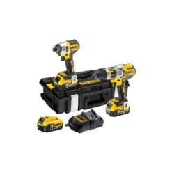DeWALT Pack PerceuseVisseuse PercussionVisseuse Chocs 18V XR Li-Ion 3x50Ah Co