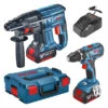 Pack Perforateur SDS-Plus GBH 18V-21Visseuse GSR 18V-28 18V 2x40Ah Li-