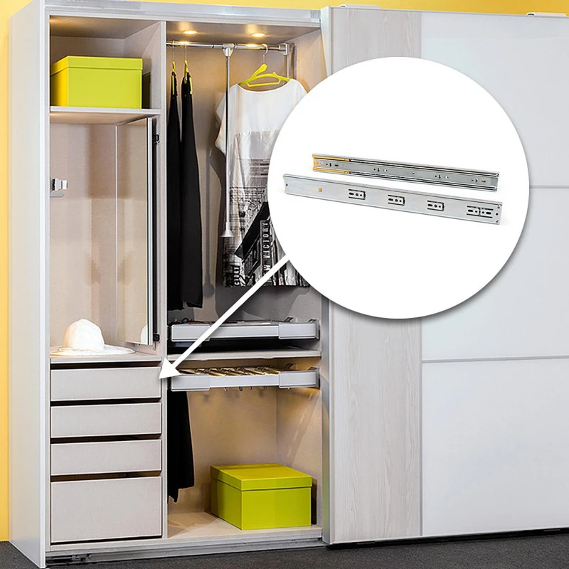 Paire De Coulisses A Billes 4301705 45mm 400 Pour Tiroirs 5 Paire De Coulisses A Billes 4301705 45mm 400 Pour Tiroirs – Image 5