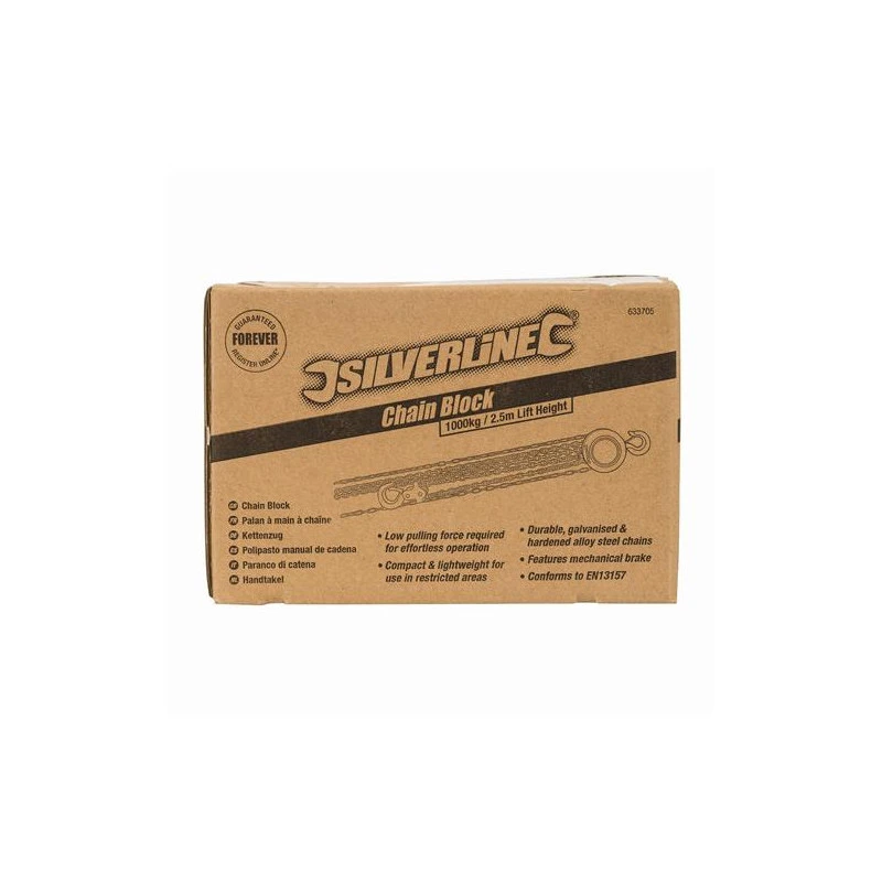 Palan à Chaine 3m Hauteur De Levage 1T Silverline 3 Palan à Chaine 3m Hauteur De Levage 1T Silverline – Image 3