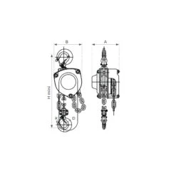Palan Manuel Chaîne Premium Charge Maxi 500 Kg Hd'élévation 12 M MHN05 5 Palan Manuel Chaîne Premium Charge Maxi 500 Kg Hd'élévation 12 M MHN05 -Kobleo palan manuel chaine premium charge maxi 500 kg hd elevation 12 m mhn05 stockman 2