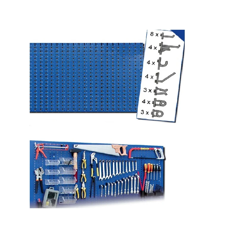 Panneau Mural Perforé 960 X 460 Mm 30 Crochets 1 Panneau Mural Perforé 960 X 460 Mm 30 Crochets