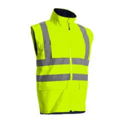 Parka 4 En 1 Kanata Haute Visibilité Jaune/marine Taille L -Kobleo parka 4 en 1 kanata haute visibilite jaune marine taille l 2