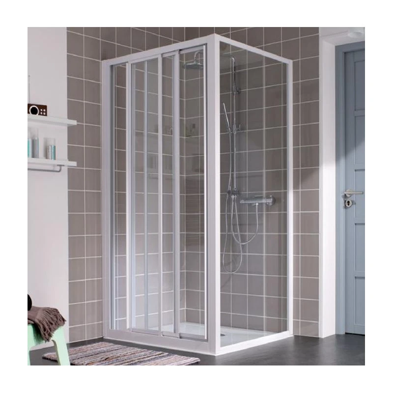 Paroi Atout 3 Coulissante 3 Volets 90 Vt Blanc 1 Paroi Atout 3 Coulissante 3 Volets 90 Vt Blanc