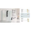 Paroi Douche 97-99cm Profilé Alu Chromé Brillant Open Combinaisons