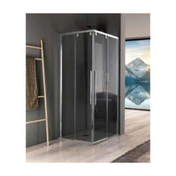 Paroi Douche D'angle Ouverture Coulissante 97-99cm Gauche Acrux