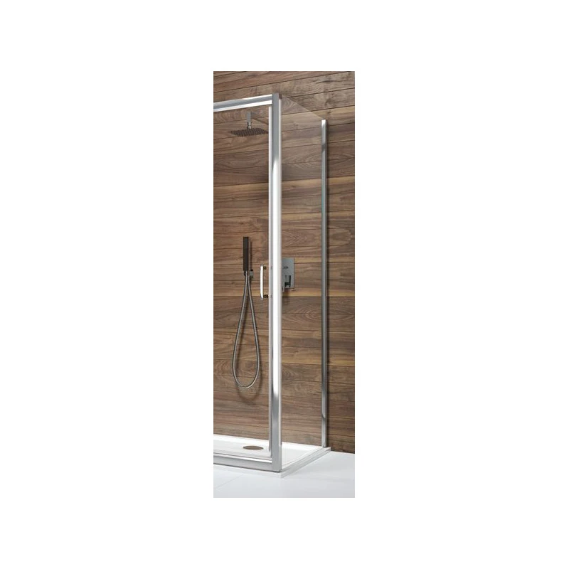 Paroi Fixe 700 X 1900 Mm Verre Transparent Profilé Blanc TYXO 1 Paroi Fixe 700 X 1900 Mm Verre Transparent Profilé Blanc TYXO