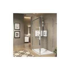 Paroi Fixe Latérale 78-84xH195cmVitrage Transparent ép6mm Profilé Silv