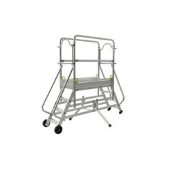 Passerelle En Alu 2x4 Marches Hauteur Accès 2,83 M PASSERELLE BANCHE