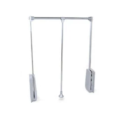 Penderie Rabattable 450-600mm Pour Armoire 12kg Acier Chromé Emuca