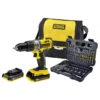 Stanley Perceuse à Percussion 18V 2Ah Li-Ion 51Nm Accessoires FMCK625D2SA