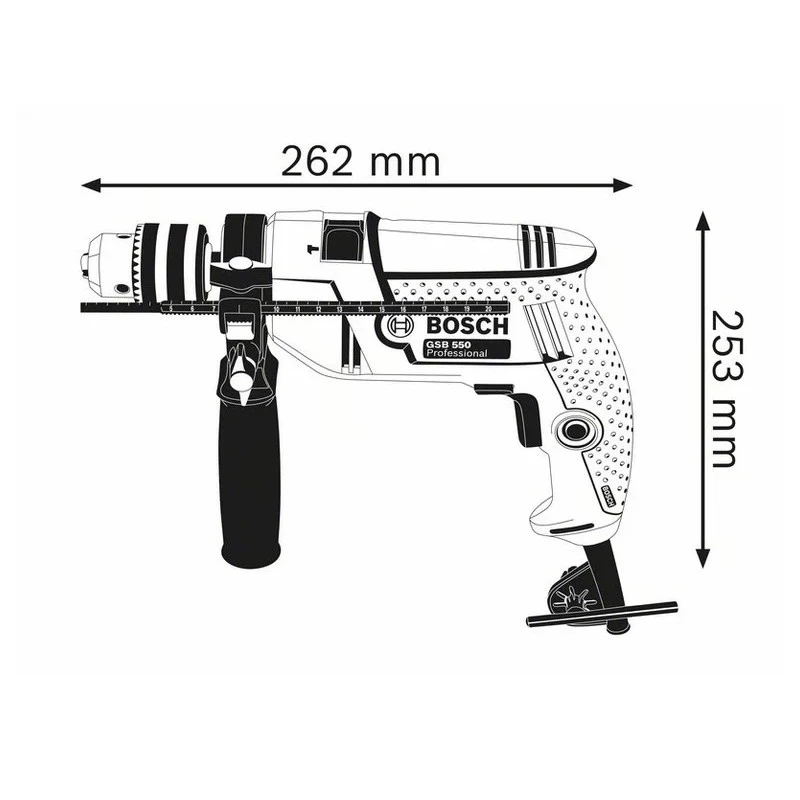Perceuse à Percussion 550W Avec Ensemble De 41 Accessoires GSB 550 3 Perceuse à Percussion 550W Avec Ensemble De 41 Accessoires GSB 550 – Image 3