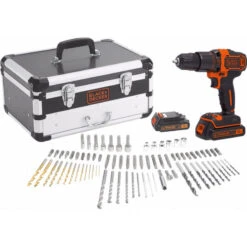 Perceuse à Percussion à Batterie 18V 15Ah Li-Ion Avec Coffret Accessoi