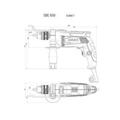 Perceuse à Percussion SBE 650 650W 9Nm Metabo -Kobleo perceuse a percussion sbe 650 650w 9nm metabo 2
