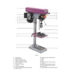 Perceuse D'établi 0.4 KW Capacité Maxi 16 Mm Avec étau STAR 16 PE -Kobleo perceuse d etabli 0 4 kw capacite maxi 16 mm avec etau star 16 pe 2