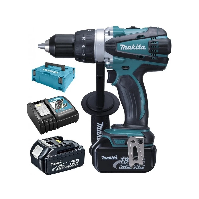 Makita Perceuse Visseuse à Batterie 18V 5Ah Li-Ion 13 Mm DDF458RTJ 1 Makita Perceuse Visseuse à Batterie 18V 5Ah Li-Ion 13 Mm DDF458RTJ