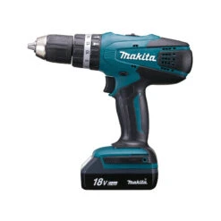 Makita Perceuse Visseuse à Percussion 18V 1,3Ah Li-Ion Diam 13mm HP457DWE