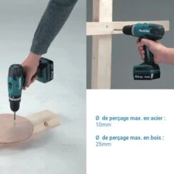 Perceuse Visseuse DF347DWE 14.4V Li-Ion 1,3Ah D10mm 30Nm Makita : Légère, Maniable Et Polyvalente -Kobleo perceuse visseuse df347dwe 14 4v li ion 1 3ah d10mm 30nm makita 3