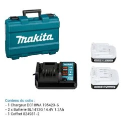 Perceuse Visseuse DF347DWE 14.4V Li-Ion 1,3Ah D10mm 30Nm Makita : Légère, Maniable Et Polyvalente -Kobleo perceuse visseuse df347dwe 14 4v li ion 1 3ah d10mm 30nm makita 4