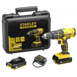 Stanley PerceuseVisseuse Percussion 18V 2Ah Li-Ion Mallette Transport FMC626D2