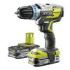 Ryobi Perceuse-visseuse Percussion Brushless One+ 18V Li-Ion 2x 25Ah 60Nm R1