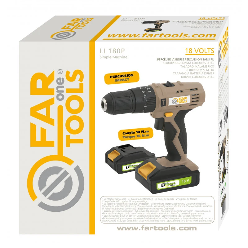 PerceuseVisseuse Percussion Sans Fil 18V Li-Ion 2x13 Ah Couple 18 Nm L 2 PerceuseVisseuse Percussion Sans Fil 18V Li-Ion 2x13 Ah Couple 18 Nm L – Image 2