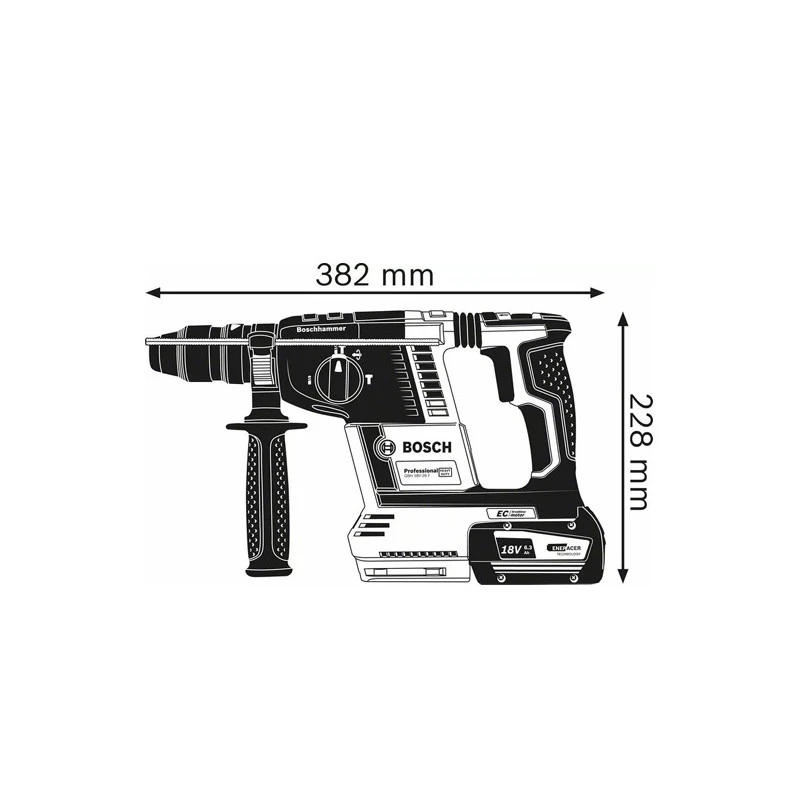 Perforateur Sans-fil SDS Plus 18V 26 J 2 Batteries 60Ah Coffret GBH 18 10 Perforateur Sans-fil SDS Plus 18V 26 J 2 Batteries 60Ah Coffret GBH 18 – Image 10