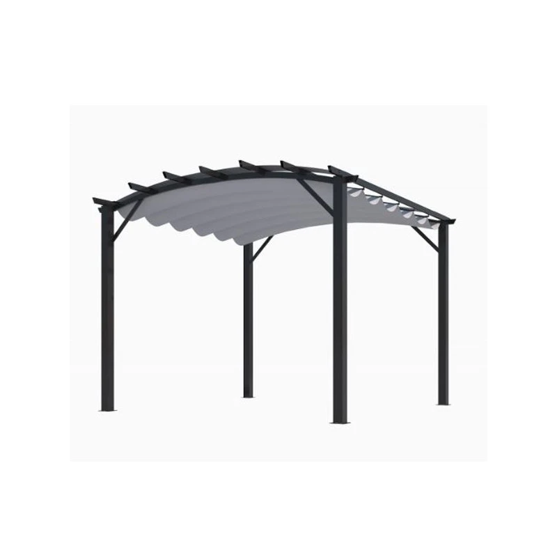 Pergola Arche Aluminium Acier Gris 1122m2 Toiture Gris 280gr/m2 PER343 1 Pergola Arche Aluminium Acier Gris 1122m2 Toiture Gris 280gr/m2 PER343