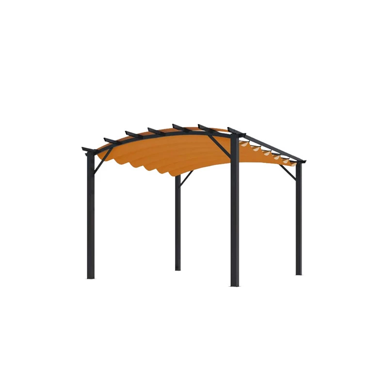 Pergola Arche Structure Mixte 1122 M2 Toiture Rouille 140 Gr/m2 PER343 1 Pergola Arche Structure Mixte 1122 M2 Toiture Rouille 140 Gr/m2 PER343