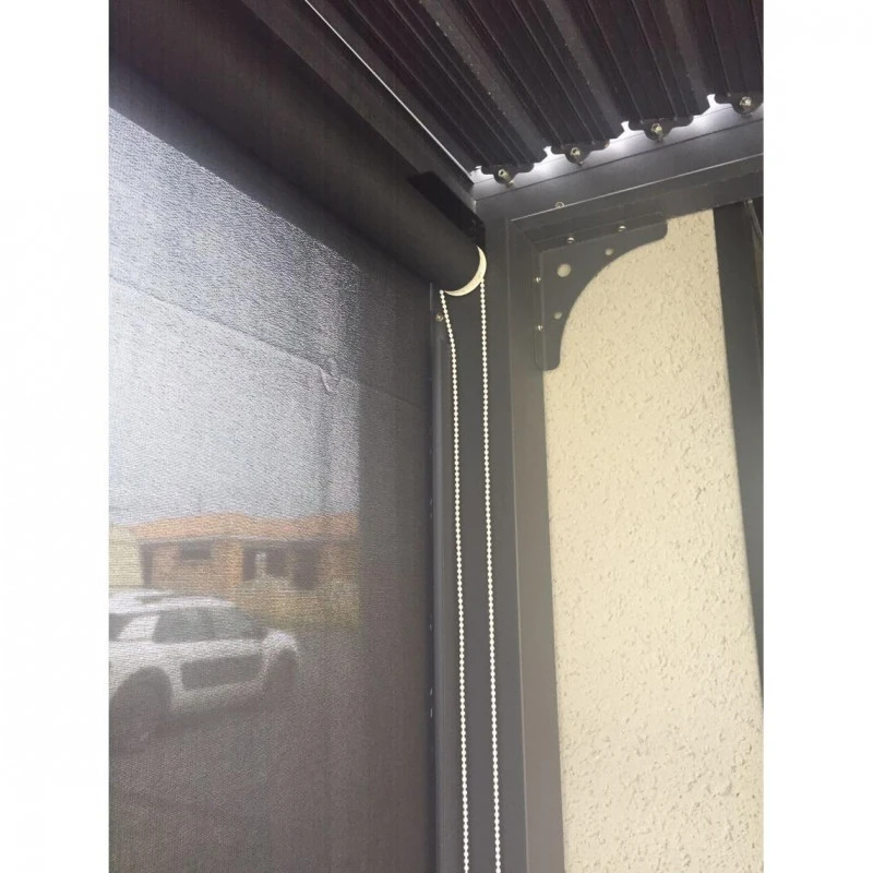 Pergola Bioclimatique Habrita PER 3630 R BI Alu Rideau Gris Côté 3m 4 Pergola Bioclimatique Habrita PER 3630 R BI Alu Rideau Gris Côté 3m – Image 4